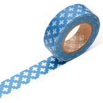 Klebeband ›masking tape‹ - blau Kreuze