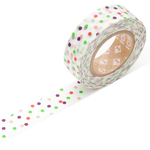 Klebeband ›masking tape‹ - grün-lila-rot Konfetti