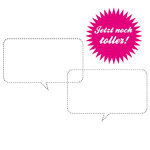 Motivstempel ›Eckige Sprechblase‹
