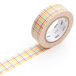 Klebeband ›masking tape‹ - rot-grün Gitter