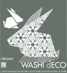 Washi-Fenster-Deko ›Rabbit‹ – Origami Animal L