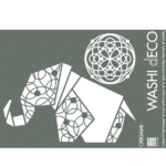 Washi-Fenster-Deko ›Elephant‹ – Origami Animal S