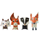 D.I.Y.-Papier-Deko ›Mibo's Forest Family‹